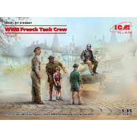 ICM 1/35 WWII French Tank Crew (4 Figures) Plastic Model Kit