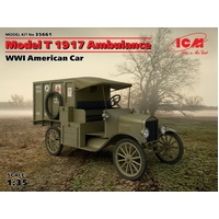 ICM 1/35 Model T 1917 Ambulance WWI American Car Plastic Model Kit