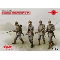 ICM 1/35 German Infantry (1914) (4 Figures) Plastic Model Kit