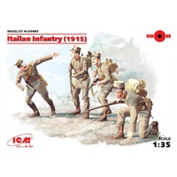 ICM 1/35 Italian Infantry (1915) (4 Figures) Plastic Model Kit