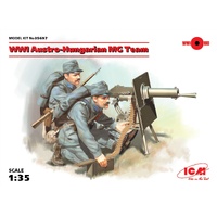 ICM 1/35 WWI Austro-Hungarian MG Team (2 Figures) Plastic Model Kit