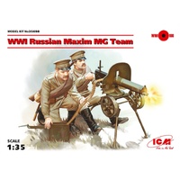 ICM 1/35 WWI Russian Maxim MG Team (2 Figures) Plastic Model Kit