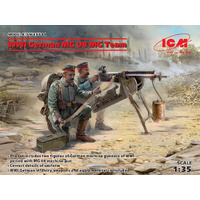 ICM 1/35 WWI German MG08 MG Team (2 Figures) Plastic Model Kit