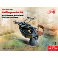 ICM 1/35 Zwillingssockel 36 WWII German Anti-Aircraft Machihe gun Mount Plastic Model Kit