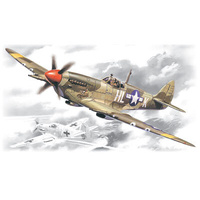 ICM 1/48 Spitfire Mk.VIII WWII USAAF Fighter Plastic Model Kit