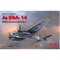 ICM 1/48 Ju 88A-14 WWII German Bomber Plastic Model Kit