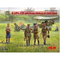 ICM 1/48 U-2/Po-2VS with Soviet Pilots & GP (1943-1945) Plastic Model Kit