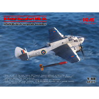ICM 1/48 Bristol Beaufort Mk.IA WWII British torpedo bomber Plastic Model Kit