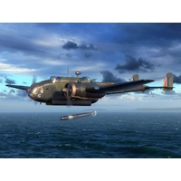 ICM 1/48 HP.52 Hampden TB.Mk.I WWII British Torpedo Bomber Plastic Model Kit