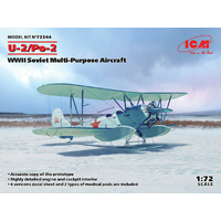ICM 1/72 U-2/Po-2 WWII Soviet Multi-Purpose Aircraft Plastic Model Kit