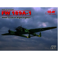 ICM 1/72 FW 189A-1 WWII German Night Fighter Plastic Model Kit