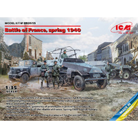 ICM 1/35 Battle of France spring 1940. German combat vehicles Plastic Model Kit Diorama Set