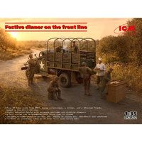 ICM 1/35 Festive Dinner on the Front Line Plastic Model Kit Diorama Set