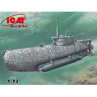 ICM 1/72 U-Boat Type XXVIIB 'Seehund' (Early) WWII German Midget Submarine Plastic Model Kit