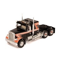 IXO Models 1/43 FREIGHTLINER FLC 120 64 T 1977 Yellow (with sleeper) Black