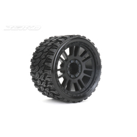 Jetko 1/8 SMT 4.0 PROPHET Tyres (Claw Rim/Black/Medium Soft/Belted/17mm 1/2 o/s) [1902CBMSGBB2]