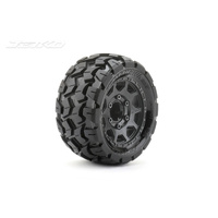 Jetko 1/10 ST 2.8 EX-TOMAHAWK Tyres (Claw Rim/Black/Medium Soft/Narrow/all offsets) [2701CBMSGN]