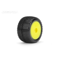 Jetko 1/18 Truck Front/Rear Mini-T - Desirer/Dish/Yellow Rim/Super Soft/Glued