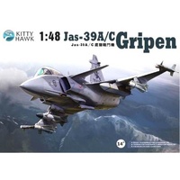 Kitty Hawk 1/48 Jas-39A/C "Gripen" Plastic Model Kit
