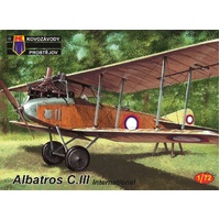 Kovozavody 1/72 Albatros C.III International Plastic Model Kit
