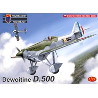 Kovozavody 1/72 Dewoitine D.500 French Plastic Model Kit