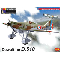 Kovozavody 1/72 Dewoitine D.510 French Plastic Model Kit