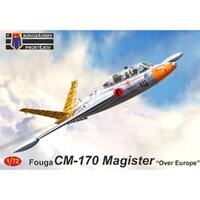 Kovozavody 1/72 Fouga CM-170 Magister "Over Europe" Plastic Model Kit