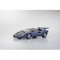 Kyosho 1/18 Lamborghini Countach LP 5000 Quattrovalvole -Dark Blue Metallic- Diecast Model Car