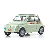 Kyosho Original 1/18 Fiat Nuova 500 Elaborazione Abarth Record Green Clear Diecast Model Car