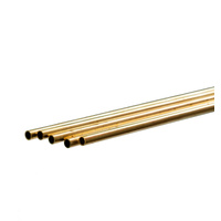 K&S Brass Tube 4 x 1000mm 0.45 Wall (Pack of 5 Tubes)
