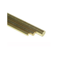 K&S Brass Bendable Rod 1/16 & 3/34 x 12" (4)