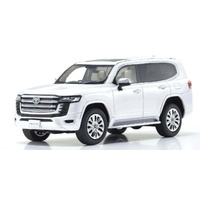 Kyosho 1/43 Toyota Land Cruiser ZX White Resin Model Car