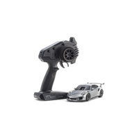 Kyosho Mini-Z Porsche 911 GT3 RS GT Metallic Silver RWD MR-04 Readyset