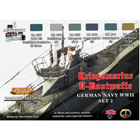 Lifecolor German WWII Navy #2 Acrylic Paint Set