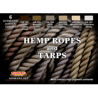 Lifecolor Hemp Ropes And Tarps Acrylic Paint Set