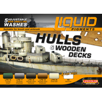 Lifecolor Liquid Pigments Hulls & Wooden Decks (5 Wash Set)