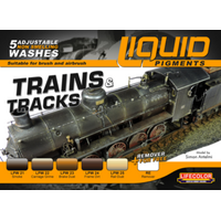 Lifecolor Liquid Pigments Trains & Tracks (5 Wash Set)
