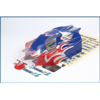 *DISC*LRP 133026 Body Shell Prepainted red/blue HD - Rebel BX