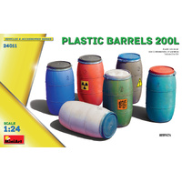 MiniArt 1/24 Plastic Barrels 200L Plastic Model Kit