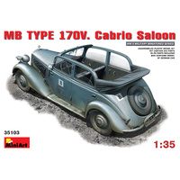 MiniArt 1/35 MB TYPE 170V Cabrio Saloon Plastic Model Kit