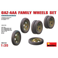 MiniArt 1/35 GAZ-AAA Family Wheels set Plastic Model Kit