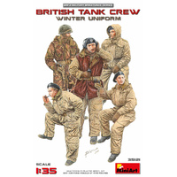 MiniArt 1/35 British Tank Crew (Winter Uniform) Plastic Model Kit