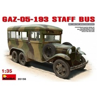MiniArt 1/35 GAZ-05-193 Staff Bus Plastic Model Kit