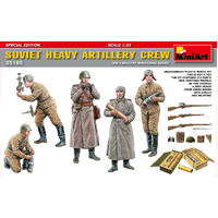 MiniArt 1/35 Soviet Heavy Artillery Crew.Special Edition Plastic Model Kit