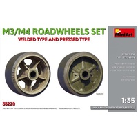 MiniArt 1/35 M3/M4 ROADWHEELS SET WELDEDTYPE AND PRESSED TYPE Plastic Model Kit