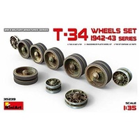 MiniArt 1/35 T-34 Wheels Set. 1942-43 Series Plastic Model Kit
