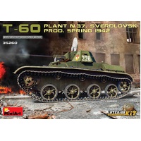 MiniArt 1/35 T-60 (Plant ?.37) Prod.Spring 1942. Interior Kit Plastic Model Kit