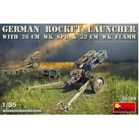 MiniArt 1/35 German Rocket Launcher w/28cmWK Spr&32cmWK Flamm Plastic Model Kit