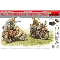 MiniArt 1/35 U.S. Motorcycle Repair Crew. Special Edition Plastic Model Kit