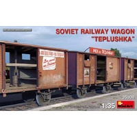 MiniArt 1/35 Soviet Railway Wagon Teplushka Plastic Model Kit